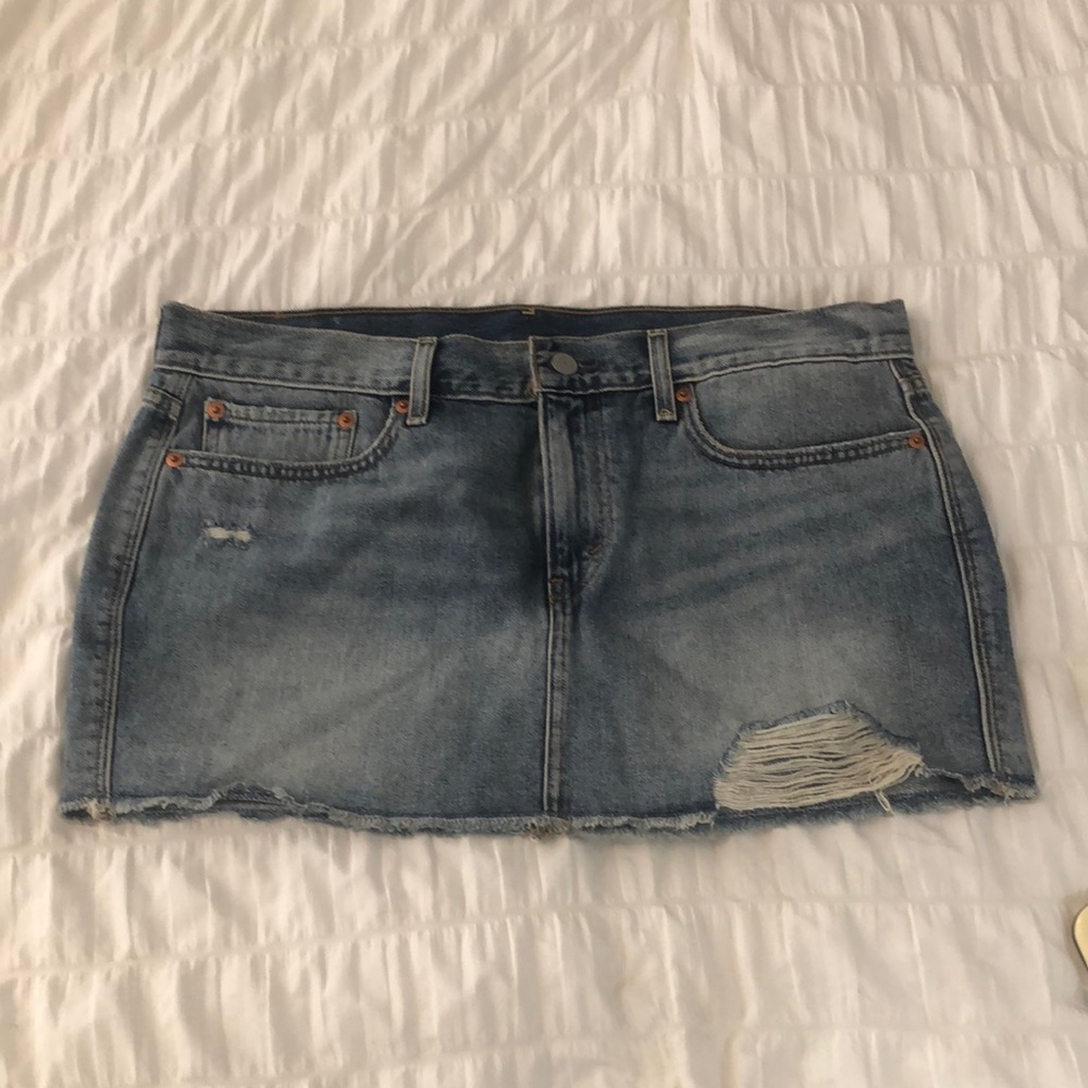 Signature by Levi Strauss Blue Mini Skirt Casual